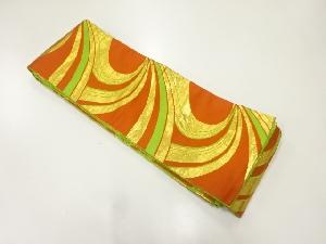 流水模様織出しリバーシブル半幅帯